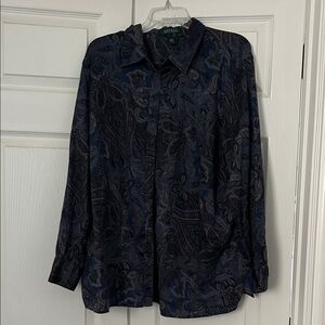 Lauren Ralph Lauren Navy & Black Paisley Shirt